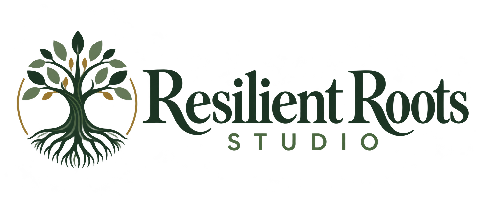 Resilient Roots Studio — rooted tree logo